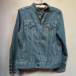 Levi's Strauss Juniors Denim Jacket Button Front Blue Large (11/13) Pockets